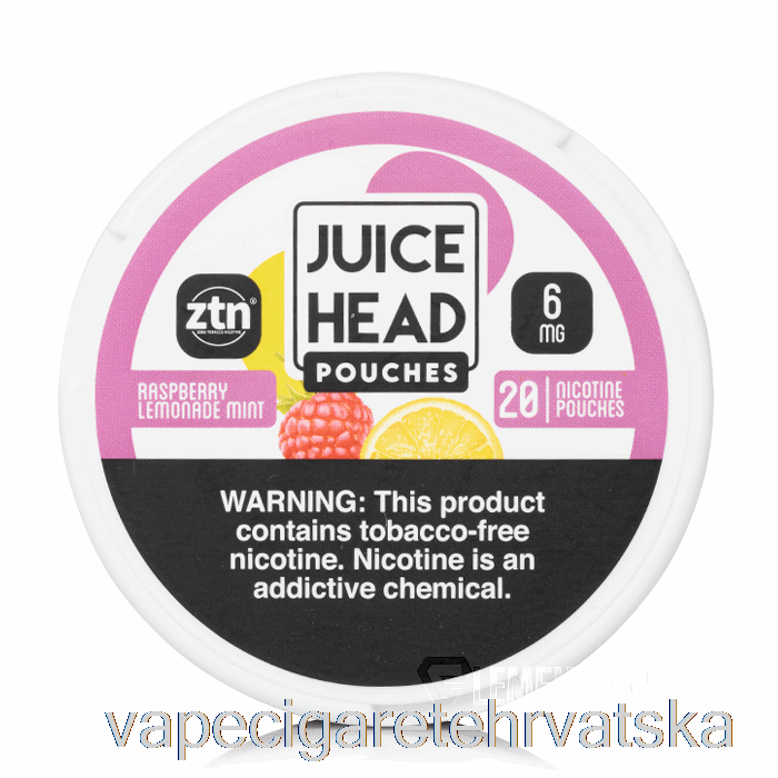 Vape Hrvatska Juice Head Nikotinske Vrećice - Malina Limunada Menta 6mg